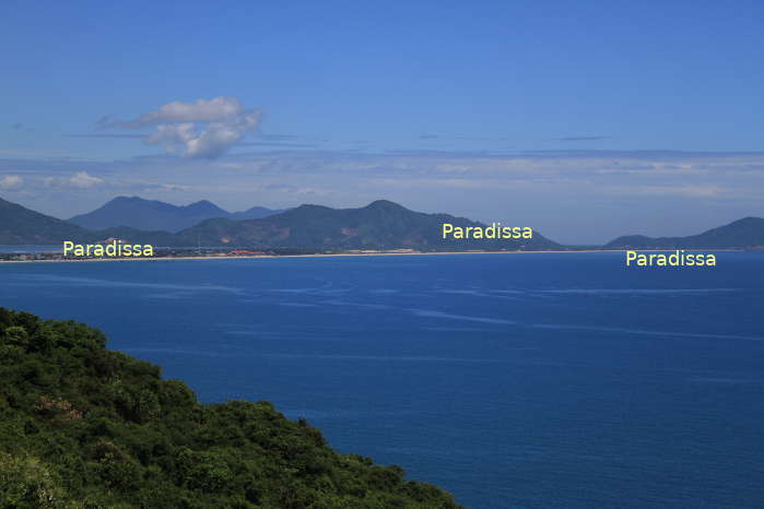 The Lang Co Beach viewed from the Hai Van Pass