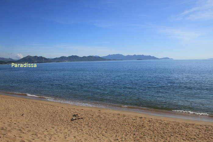 Nha Trang Beach and the Nha Trang Bay in Khanh Hoa Province, Vietnam