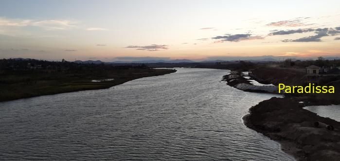 View of the Dak Bla River from the Konkor Suspension Bridge