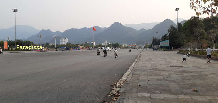A street at Lai Chau City