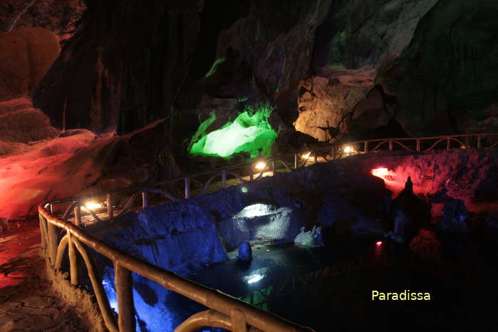 Inside the Tam Thanh Cave in Lang Son City