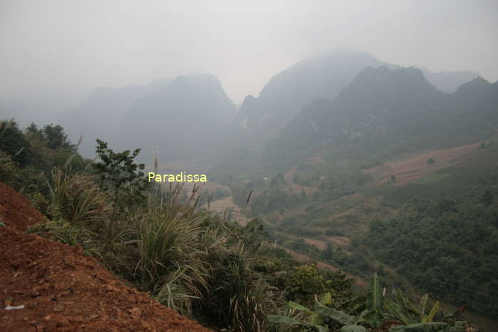 Captivating landscape at Lung Phay which marks fierce battle back in time