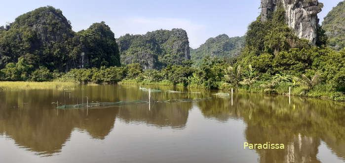 Mountains and river at Thung Nang Valley, Ninh Binh