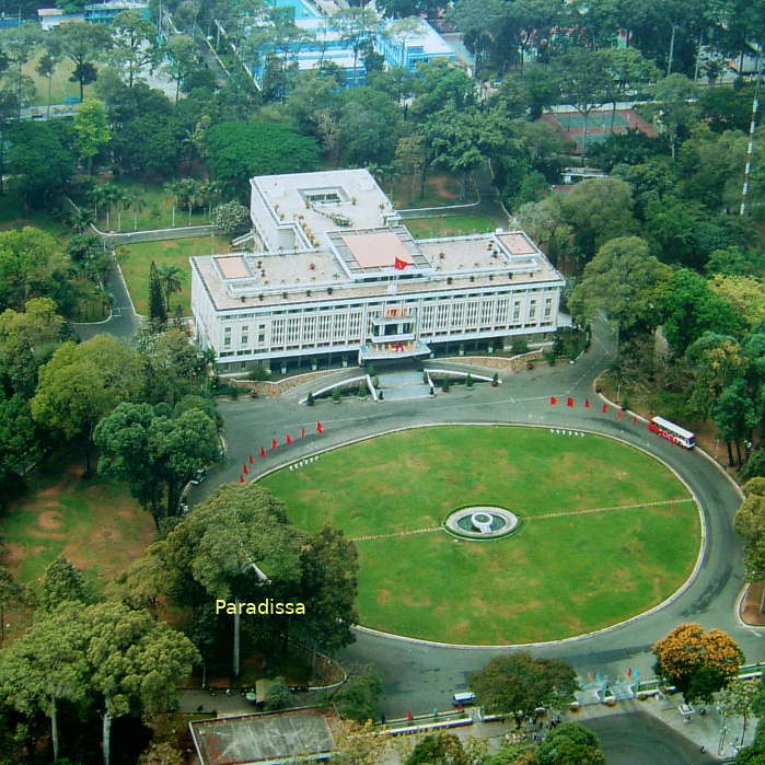 Reunification Palace in Saigon Ho Chi Minh City, Vietnam