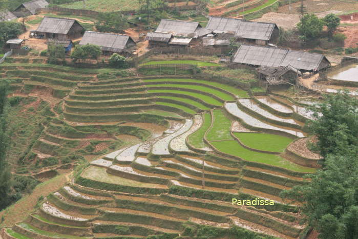 The Muong Hoa Valley at the Lao Chai Black Hmong Village