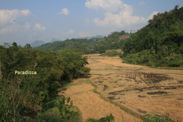 Scenic mountains at Dinh Hoa District, Thai Nguyen Province