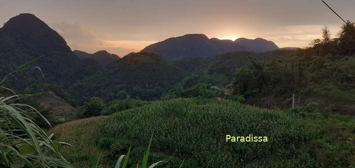 Sunset is a great moment of a day to relax and adore the peacefulness of Pu Luong Nature Reserve
