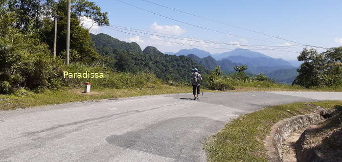 From the main road which is mostly traffic free we can have good views of villages, rice terraces, mountains and forest