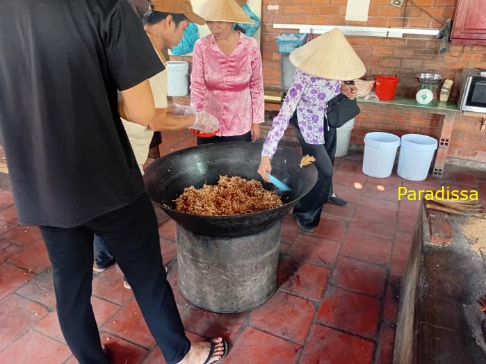 Family vacation in Vinh Long in the Mekong Delta in southern Vietnam Family vacation in Vinh Long in the Mekong Delta in southern Vietnam