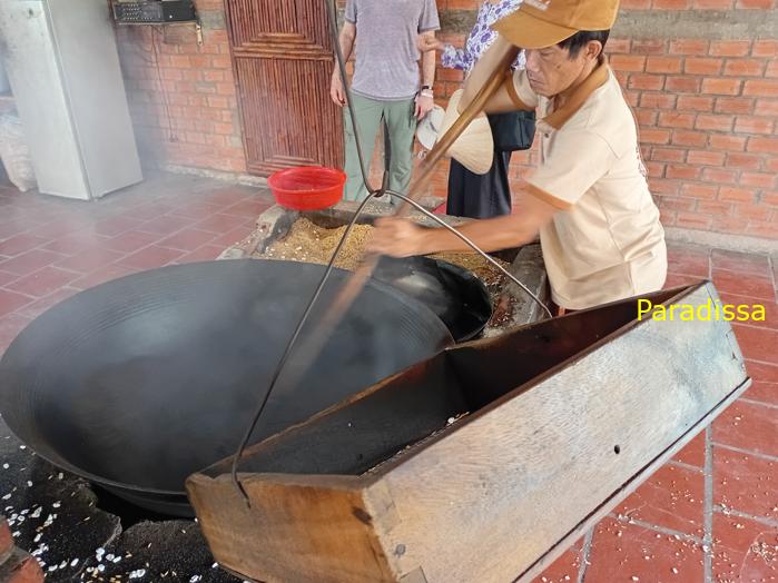 Family vacation in Vinh Long in the Mekong Delta in southern Vietnam Family vacation in Vinh Long in the Mekong Delta in southern Vietnam