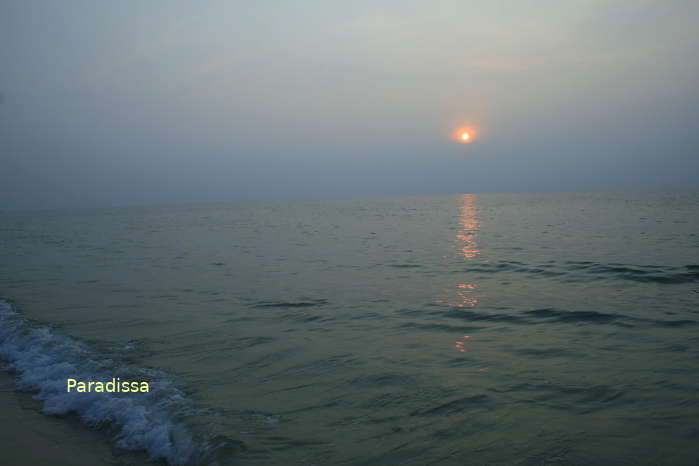 Dawn over the sea of Vung Tau Vietnam