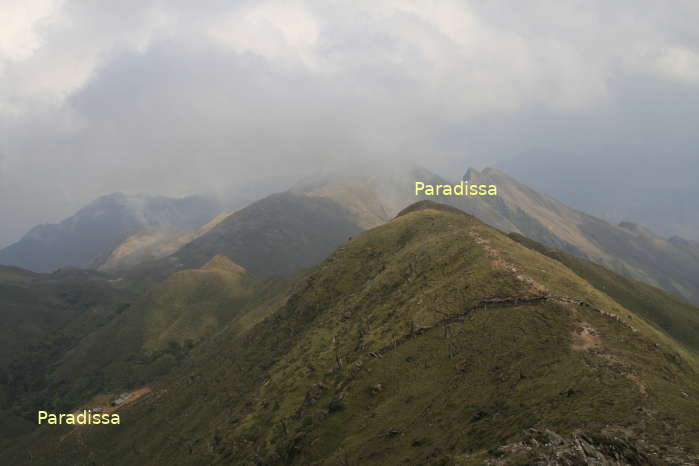 Captivating mountains viewed from a trek to the top of the Ta Chi Nhu (Phu Song Sung) Mountain